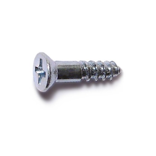 Midwest Fastener Wood Screw, #6, 5/8 in, Zinc Plated Steel Flat Head Phillips Drive, 100 PK 02534 - main
